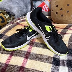 Black and Neon Green Athletic Shoes Nike shoes